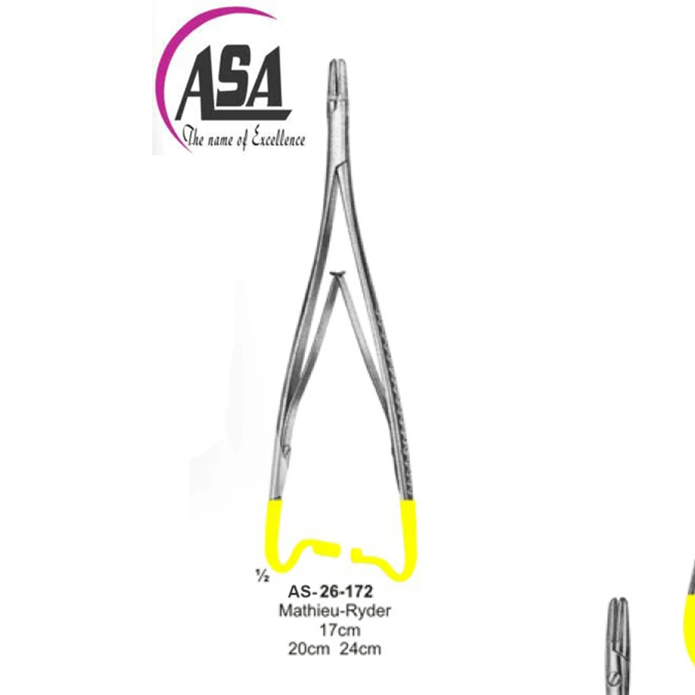 Держатель Иглы Lichtenberg с прямым кончиком 20 см и вставками из карбида вольфрама