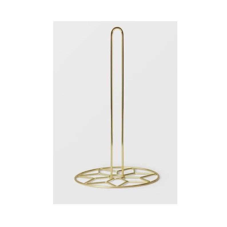 Stylish Marble Stainless Steel toilet paper holder napkin Holder handcrafted iron standing toilet paper holder