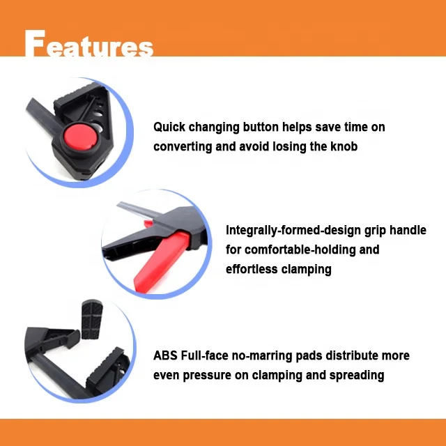 [Handy-Age]-High Performance One-Handed Bar Clamp (HT2300-046)