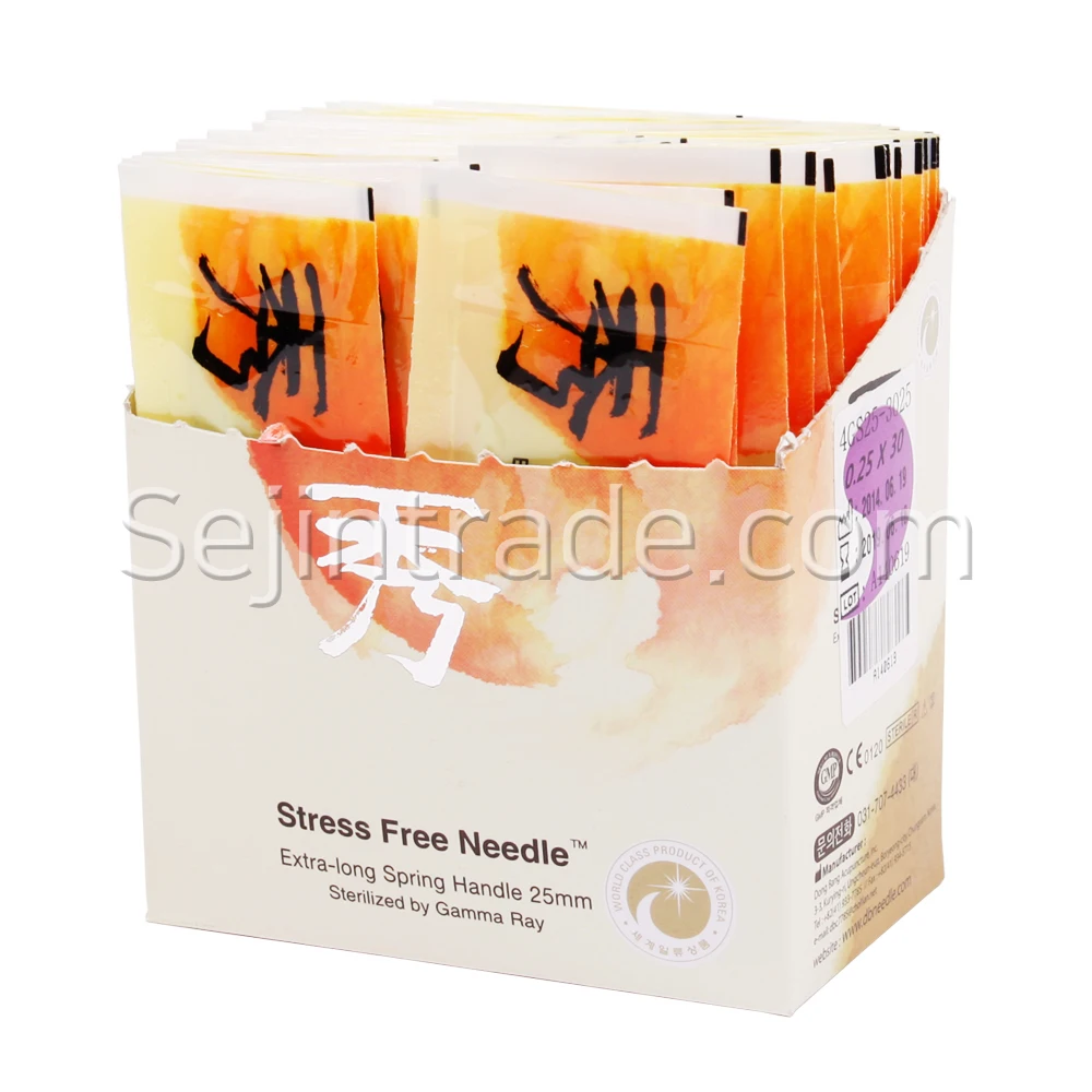 Dong Bang Acupuncture NEEDLE Pouch Package Acupuncture 25mm Handle Needles Special, Stainless Steel DB108A (1,000 PCS/BOX)