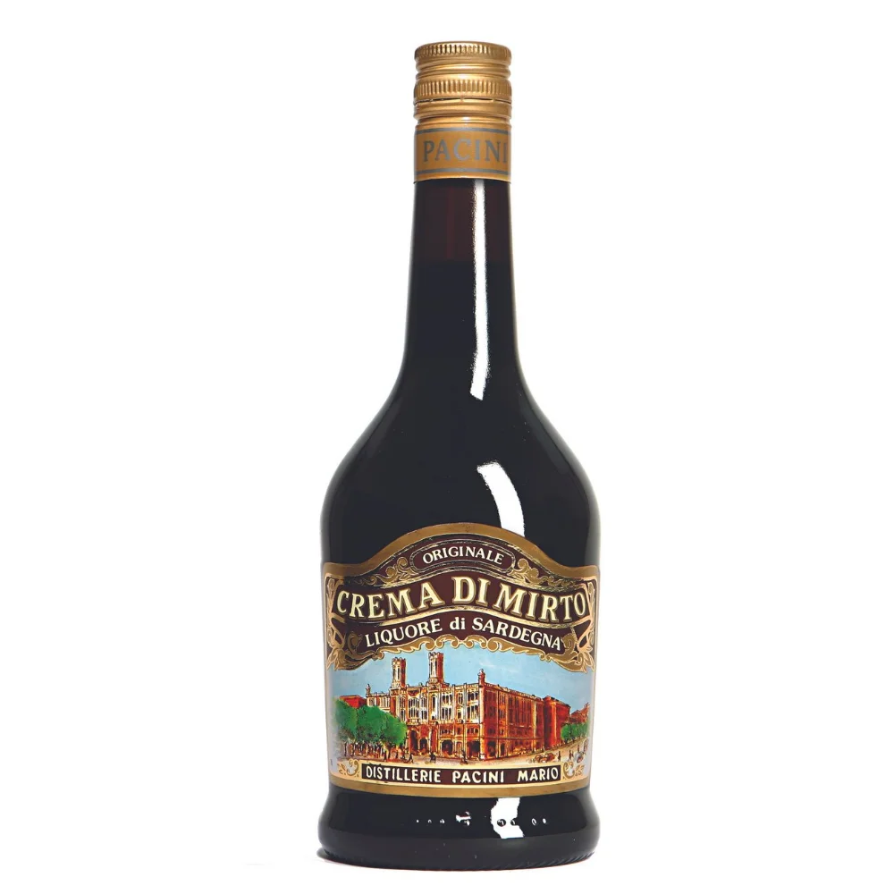 Top Italian Quality PACINI LIQUEUR Cream of Myrtle 70 cl bottle with cream and wild myrtle berries infusion for restaurants
