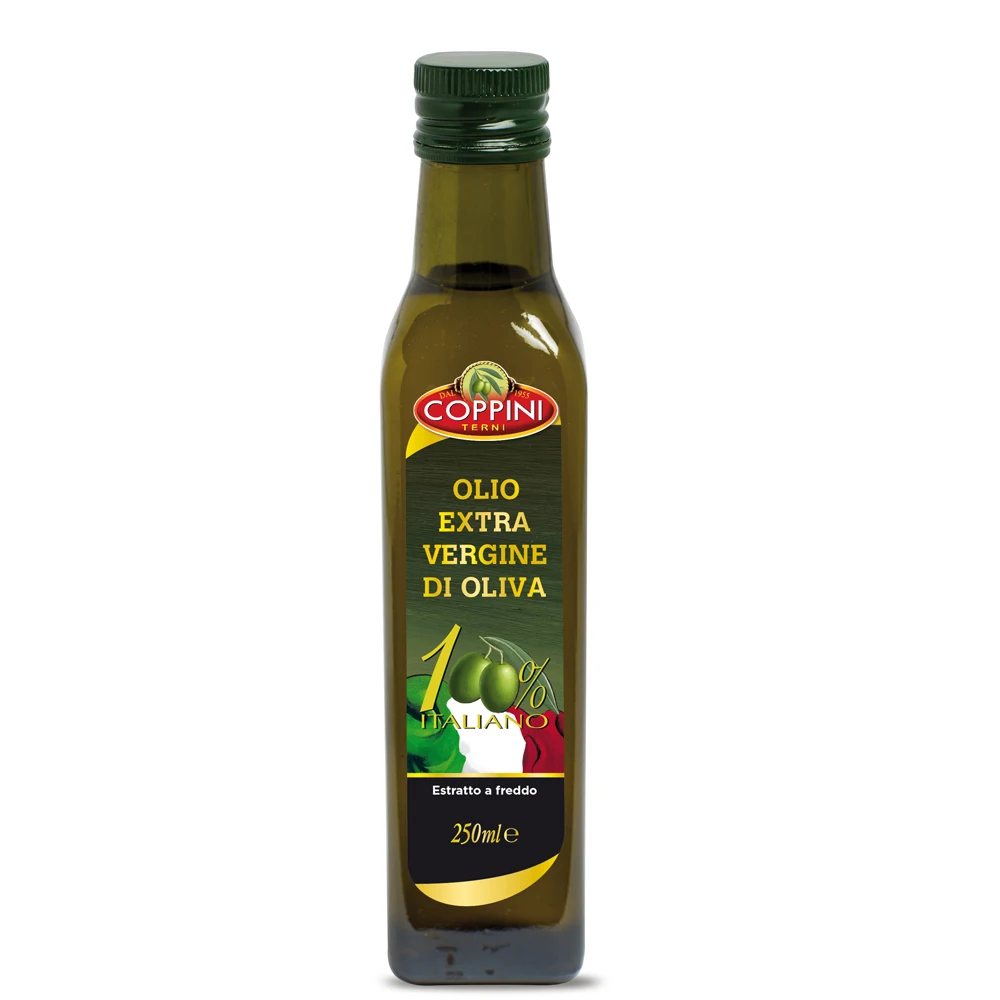 Extra virgin olive oil COPPINI 100% ITALIANO marasca  bottle 0,25 L