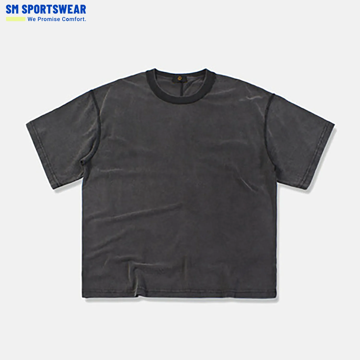  OEM футболка низкий минимальный заказ круглый вырез 100% хлопок логотип однотонный цвет без рисунка повседневный печать на