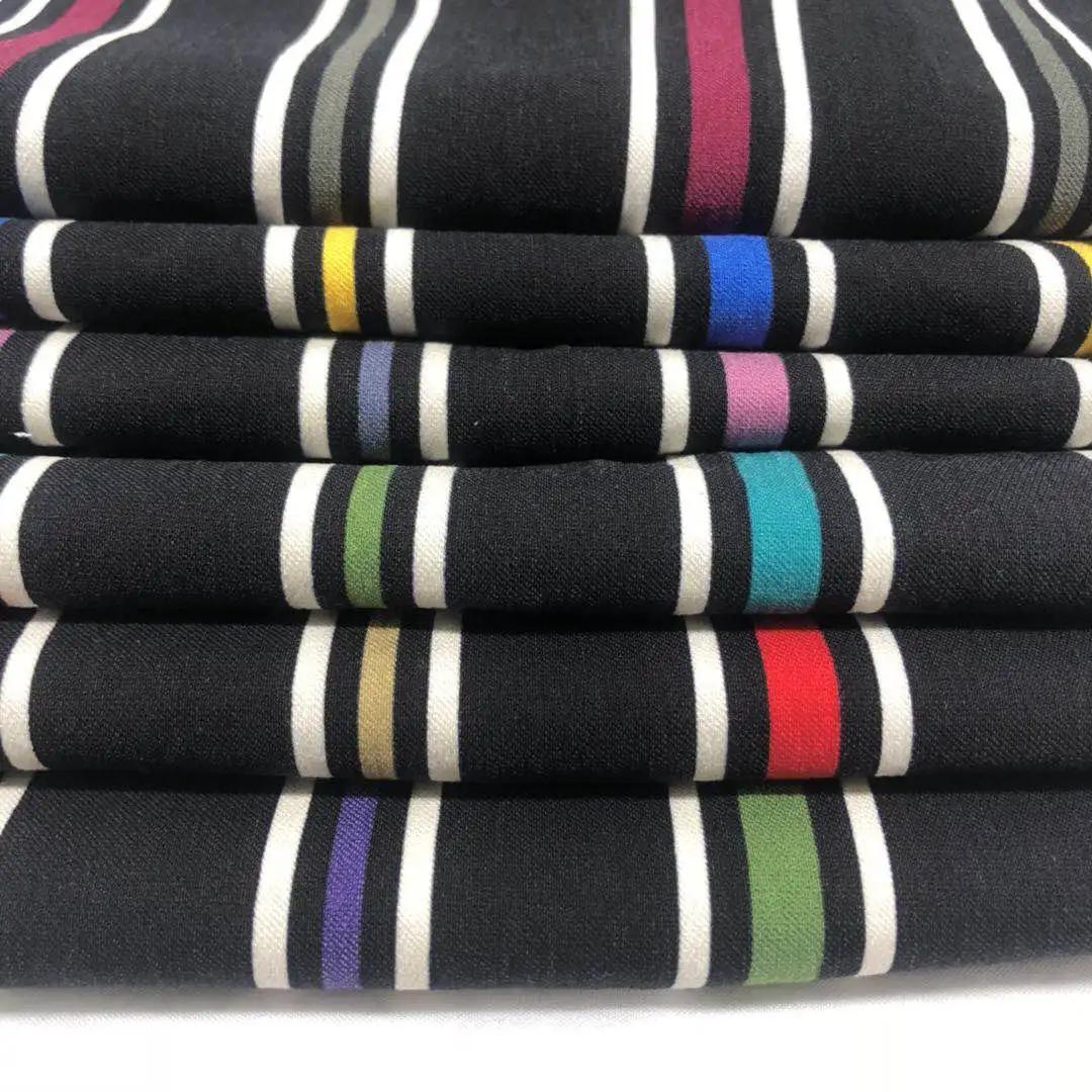 
2020 new product Stripe Bengaline Spandex Pants Fabric 