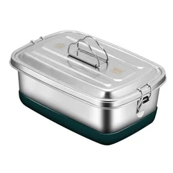 2021 Amazon  Hot Selling Eco-friendly Stainless Steel Leakproof Bento Lunch Box With Lid Food Storage Container