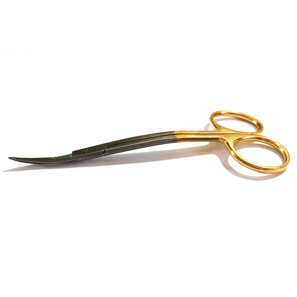 Iris scissors Sharp Curved Blade Re-useable Golden Handle stainless steel Scissors surgical instruments