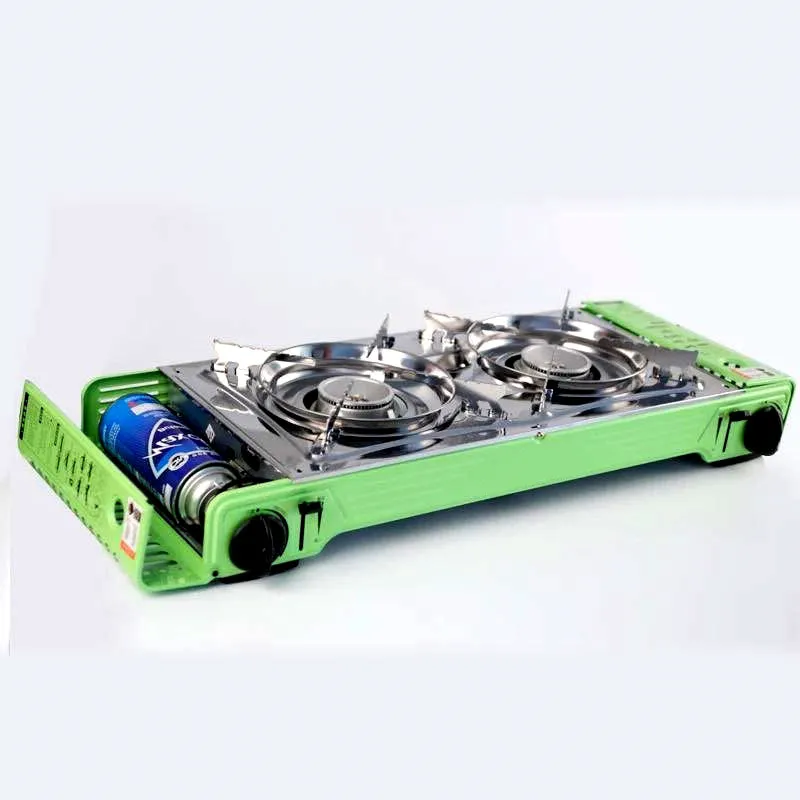 Cooking kerosene cooker wok cooktop portable 2 in 1 camping 2 burner gas stove