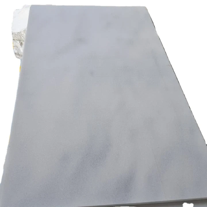 Чистые белые мраморные плиты сырье неполированная