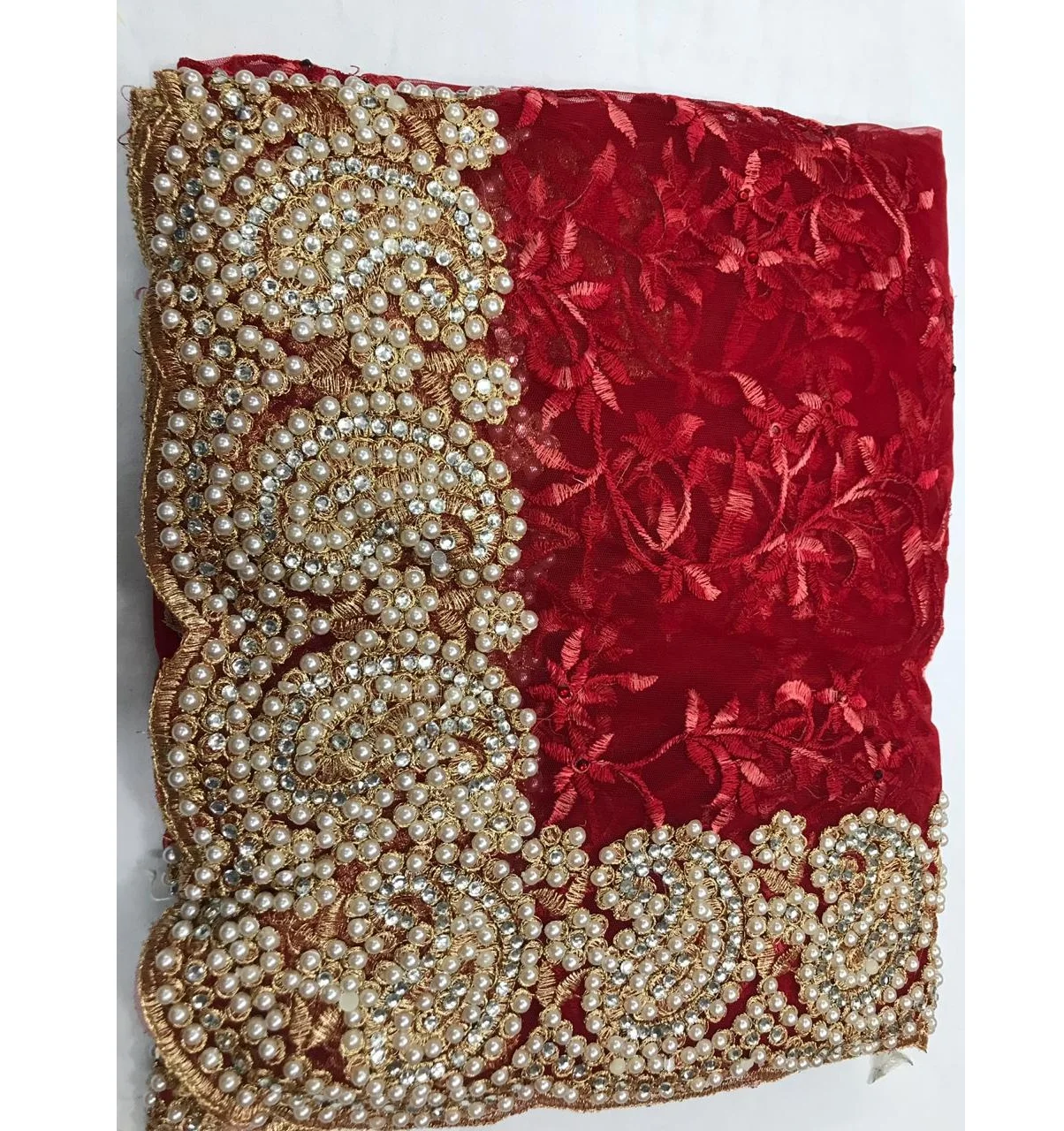 Designer Party Wear Seasonable New collection Daily wear Cotton Silk Sari with embroidered and pearl work and handwork indian