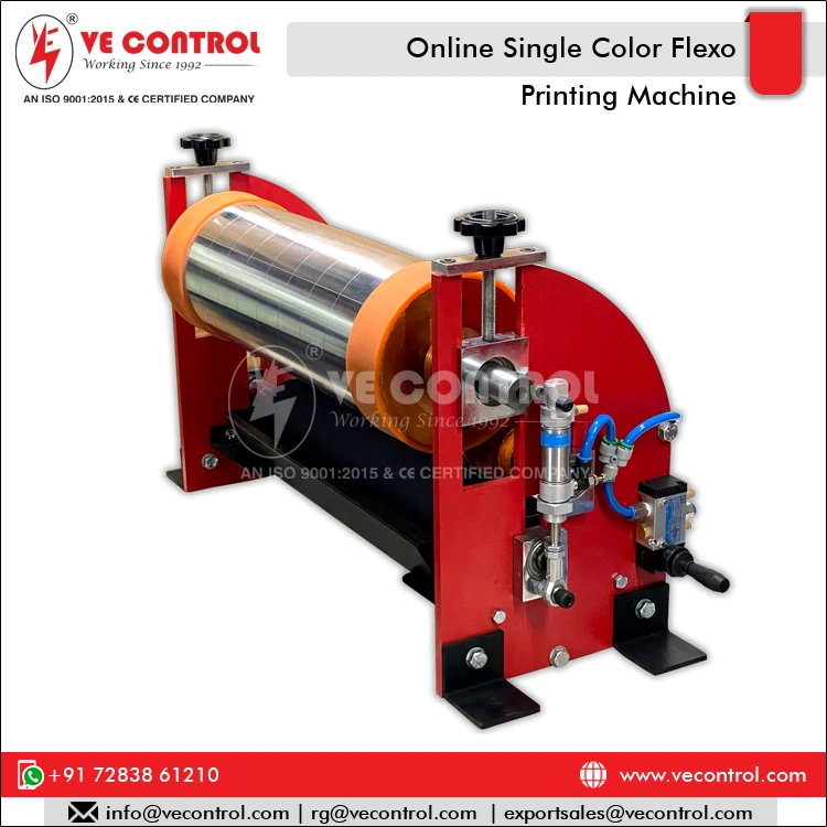 Premium Grade High Speed Semi Automatic Online Single Color Flexo Printing Machine for Plastic Bag Printing