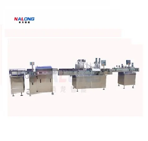 High precision yield High-tech Mid speed 30-100ml liquid bottles filling machine NLGX Oral solution syrup line