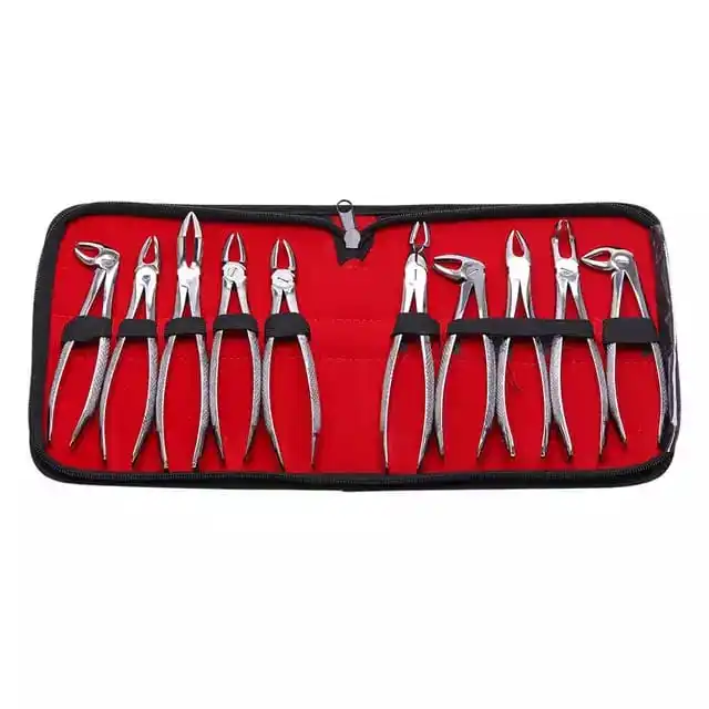 
Dental extraction forceps Medical high quality 10 pcs set dental extractions surgical instruments Adults 