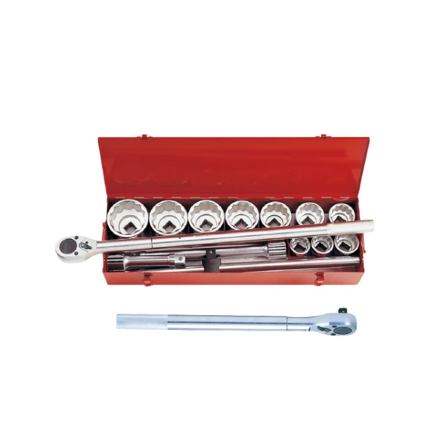KING TONY High Quality  14 PCS 12PT 1 Inch Socket Wrench Set Multi Functional Taiwan Hand Tool 8015MR