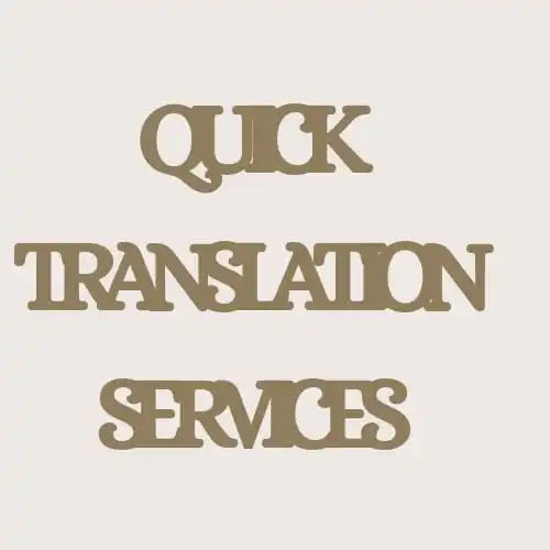 Quick Translation Services translation of German English French AT BEST WHOLESALE PRICE MANUFACTURES IN INDIA