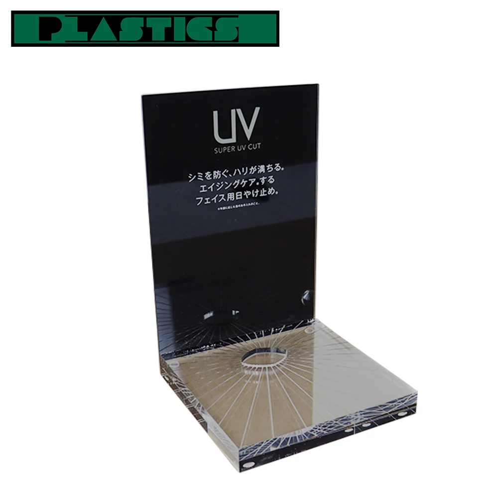 Custom acrylic cosmetics display stand Makeup desktop display stanks for counter Acrylic display rack