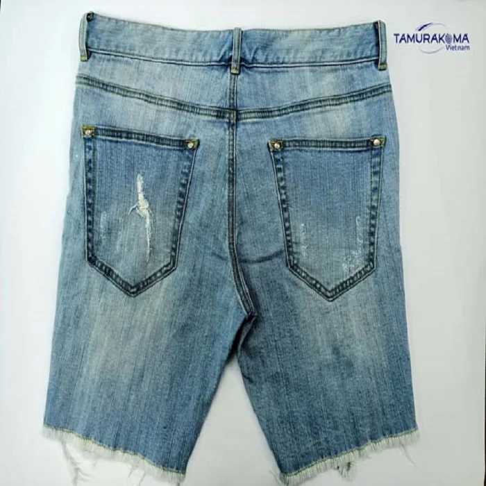 
DENIM DESTROY JEANS 100% COTTON JEAN SHORTS 