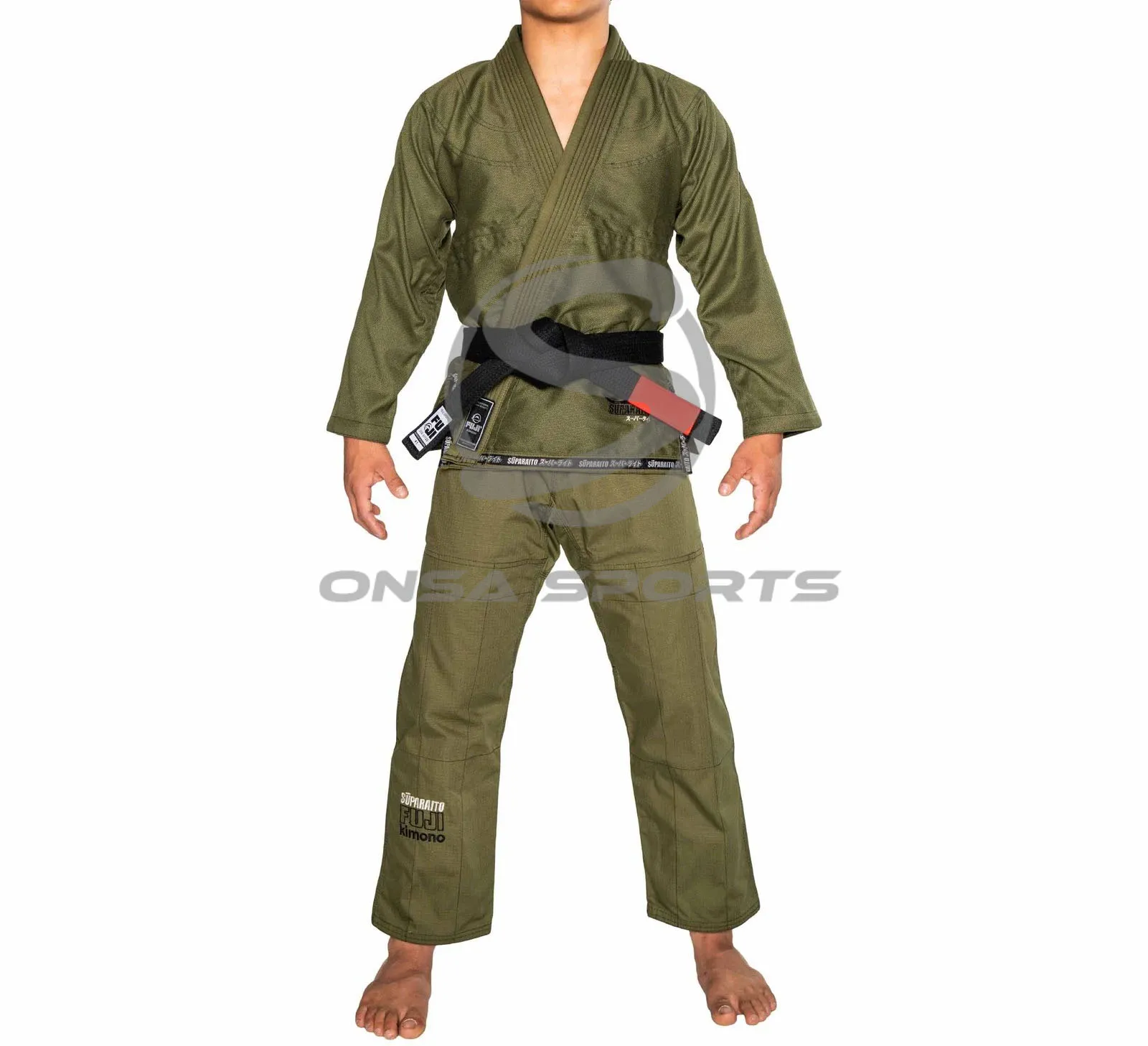 
FUJI SUPARAITO BJJ GI WITH FOREST GREEN COLOR 