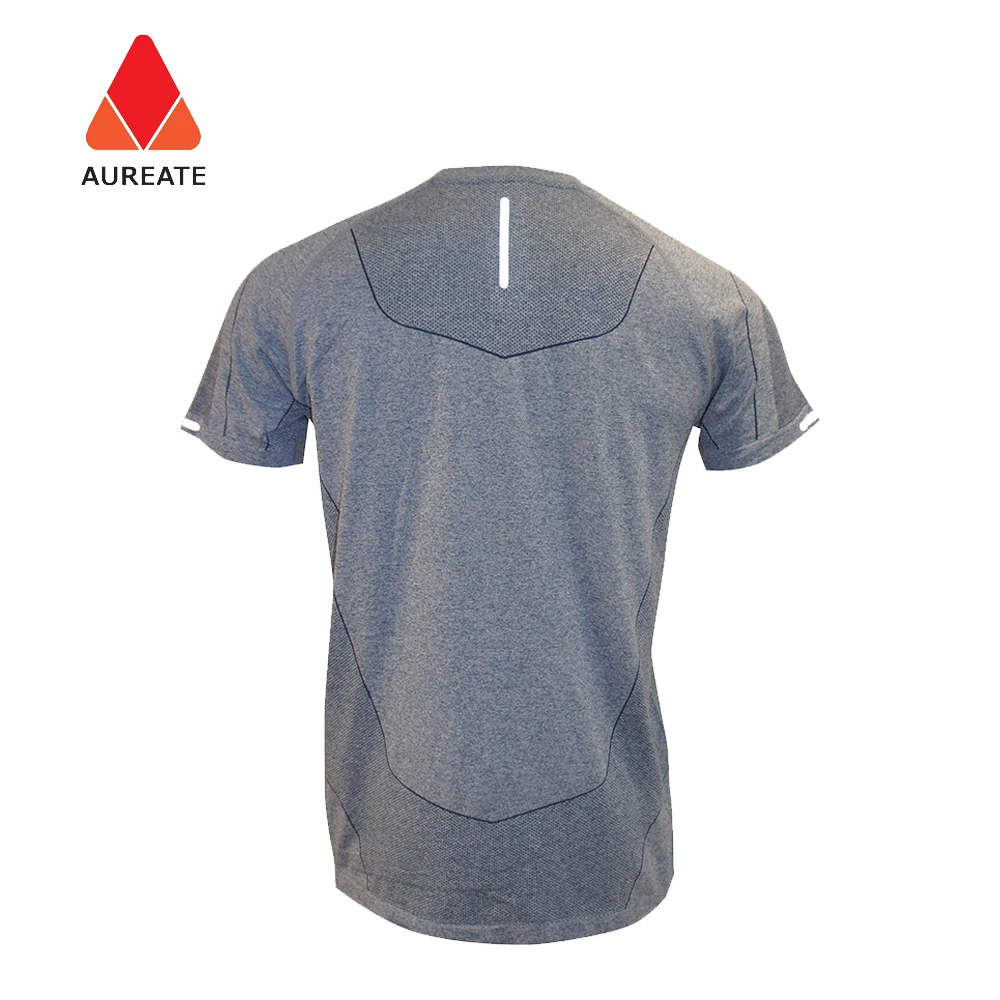 
Yoga Pilates Seamless Fitness Women Men Sport Breathable T-Shirt 