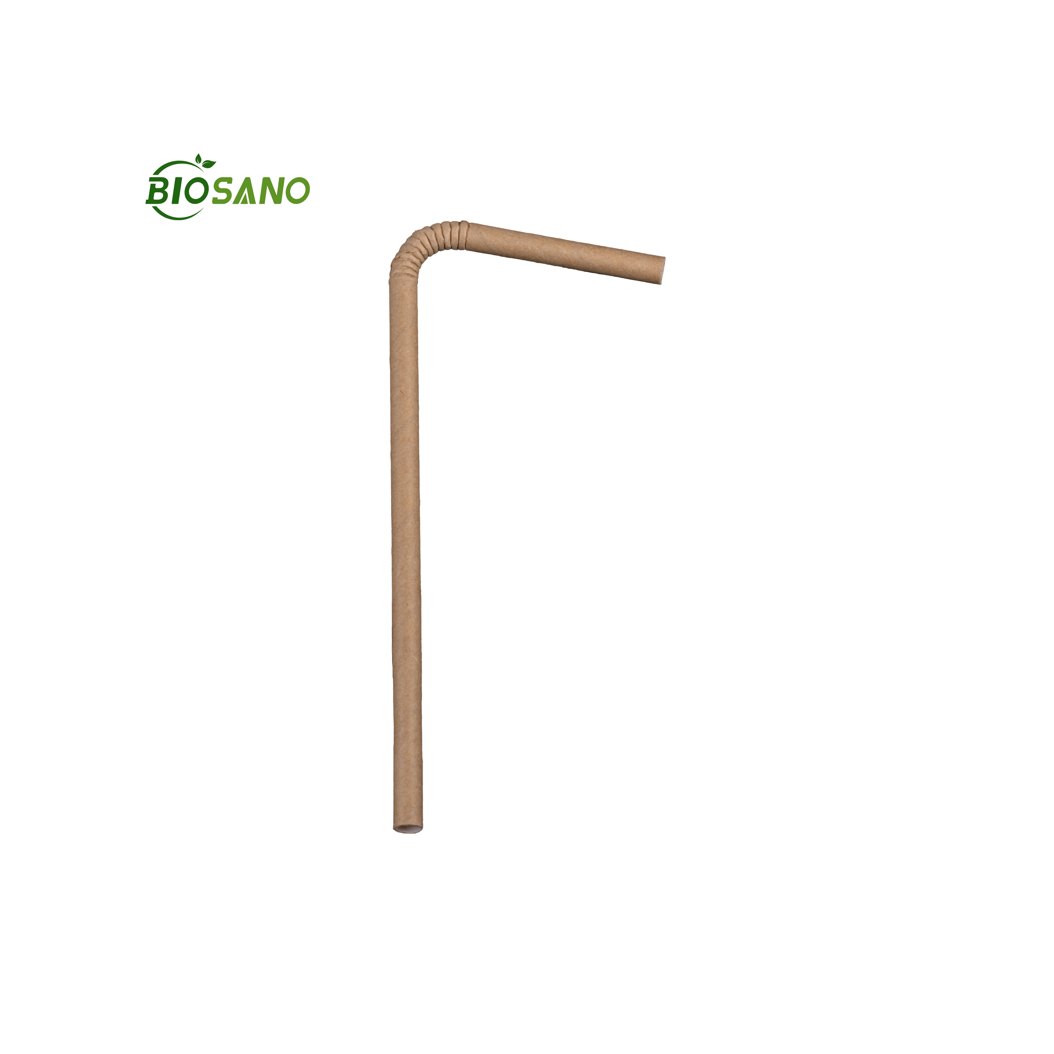 Biosano environment friendly bio pla paper plastic organic hard folded black color changing cow print juice drink rietjes straw