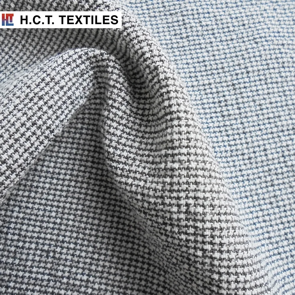 Дизайнерская любимая текстура bi стрейч мягкая 140 г полиэстер вискоза спандекс ткань в клетку