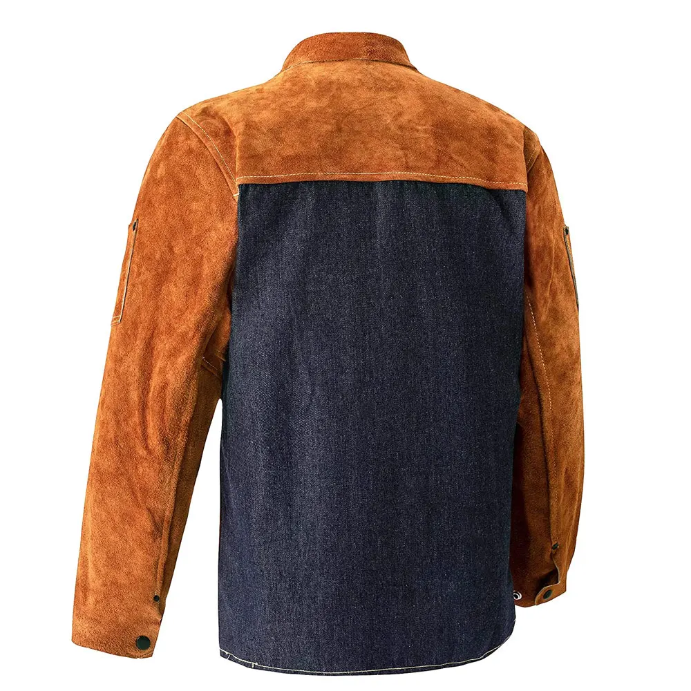 Cowhide leather Welding Jackets working clothing safety welder work clothes worker coats