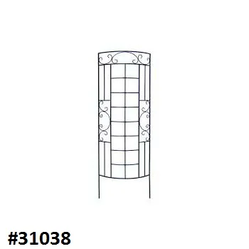 Metal Stake Garden Decorative Trellis Classic Wrought Iron Outdoor Plant for Home Decor