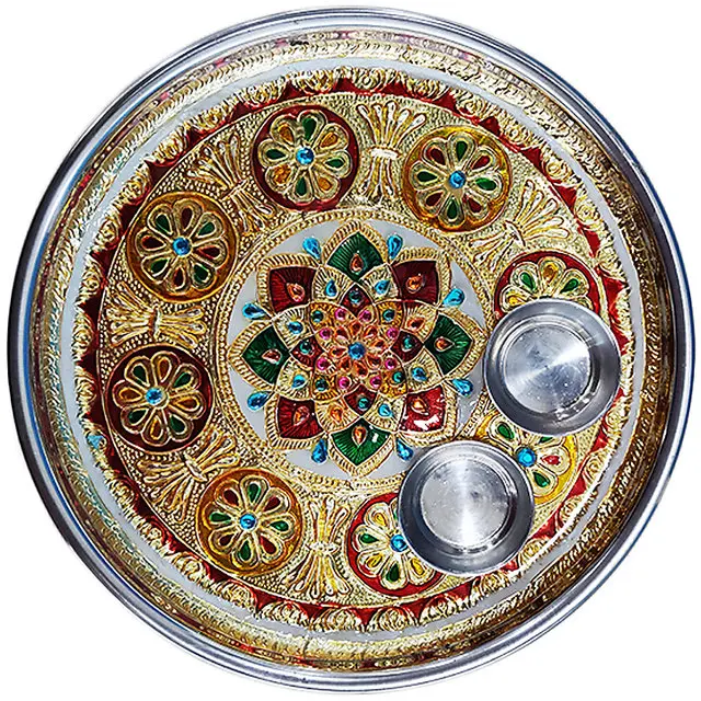 Indian Religious Decorative Pooja Thali