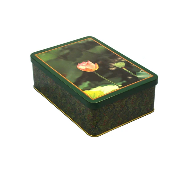 
Christmas rectangle LED metal tin can box food grade for tea coffee coffin chocolate cake candy toys stationery cosmetic 