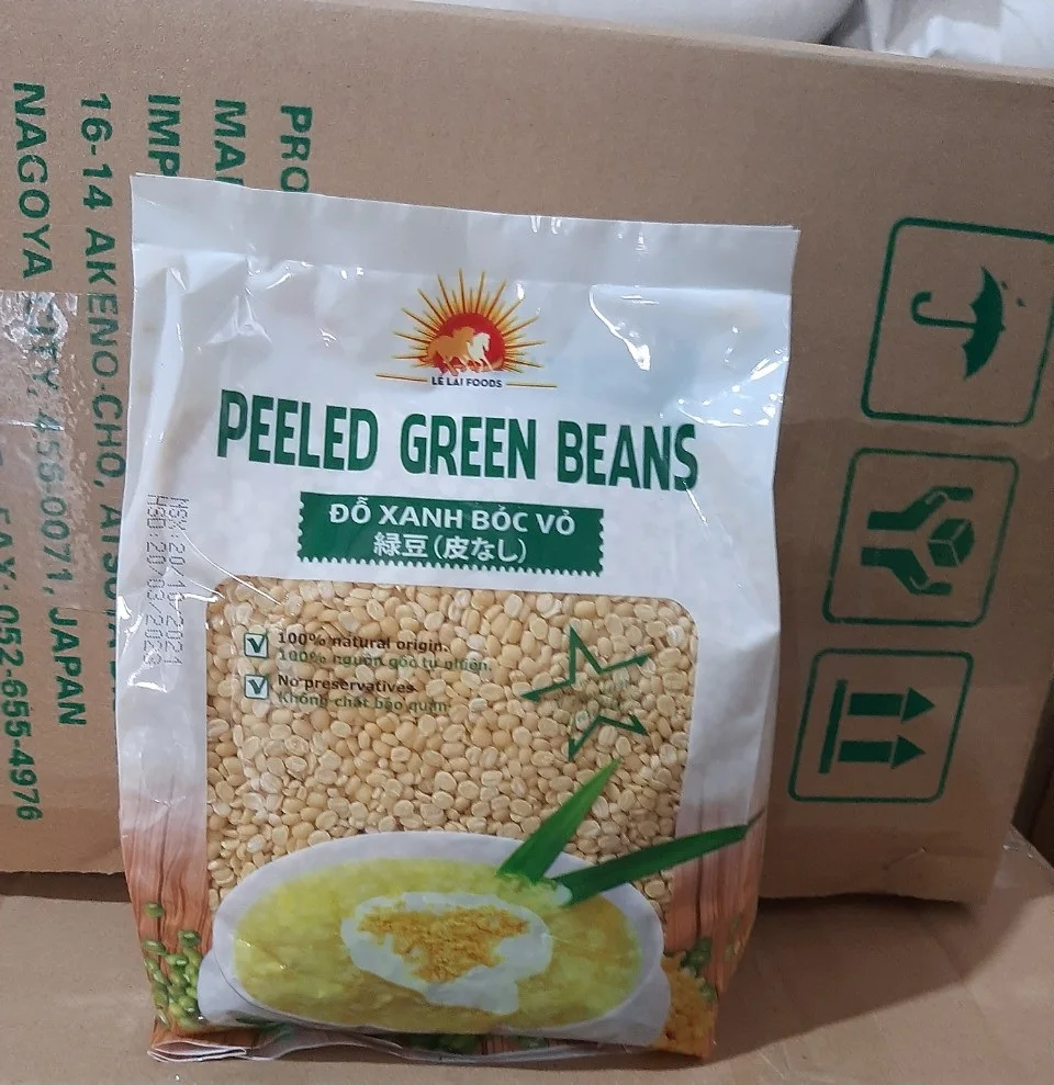 Высококачественные сушеные вьетнамские очищенные зеленые бобы мунг