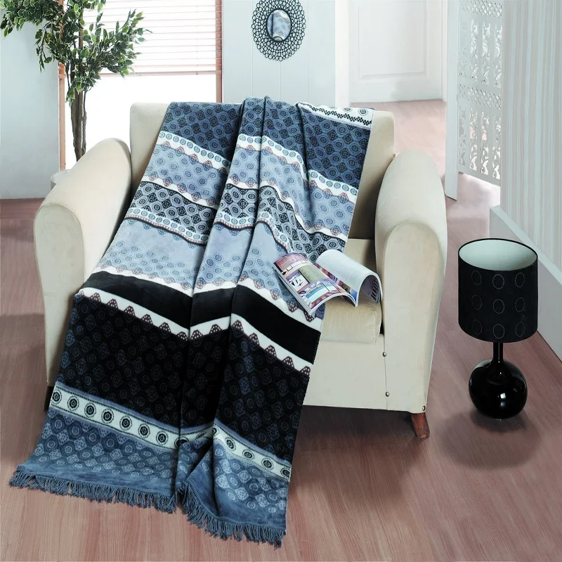 Jacquard Woven Blanket Acrylic For Hotel And Home