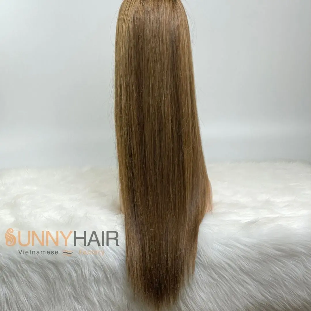 Long Thick Bone Straight Color Brown Wig Various Lengths From High Quality Vietnam Wig Manufacturer