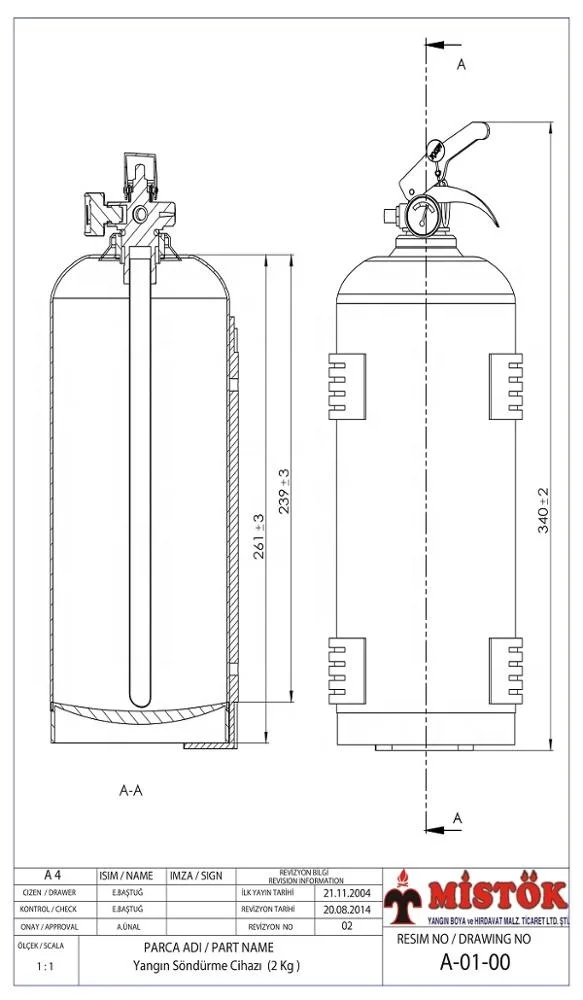 ABC powder factory price high quality good price brass valve gauge 2kg A-02  MISTOK firefighting extinguisher fire extinguisher