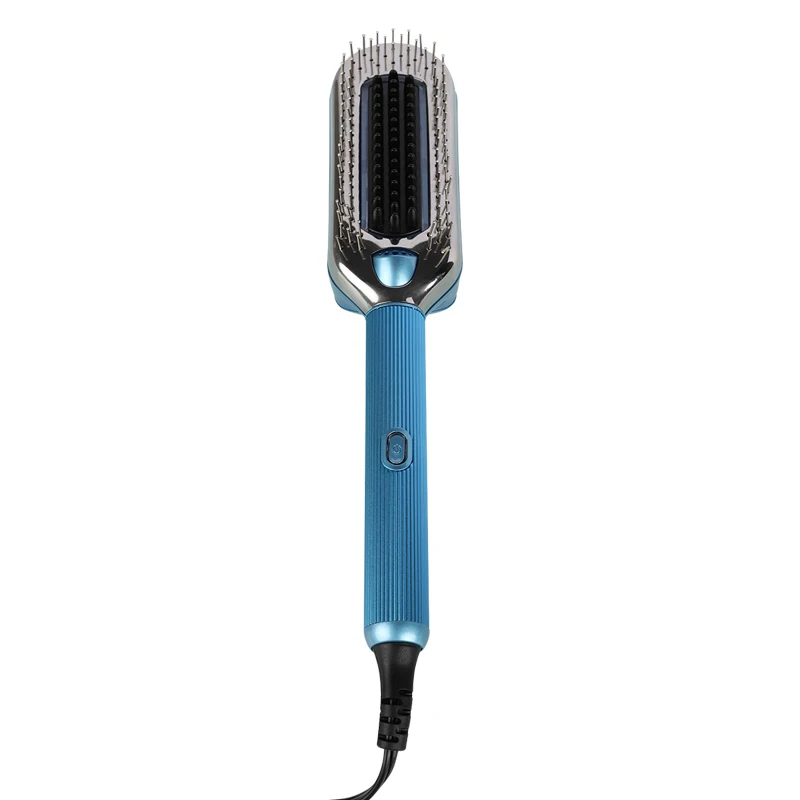 ice comb wireless rechargeable heatless handheld hair straightener brush