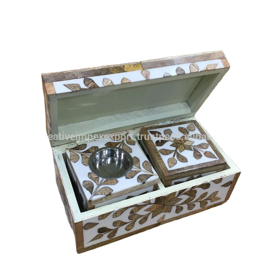 Деревянная коробка с инкрустацией, швабра с курильником bakhoor и мини-коробкой, курильница ручной работы с инкрустацией, меньшая цена