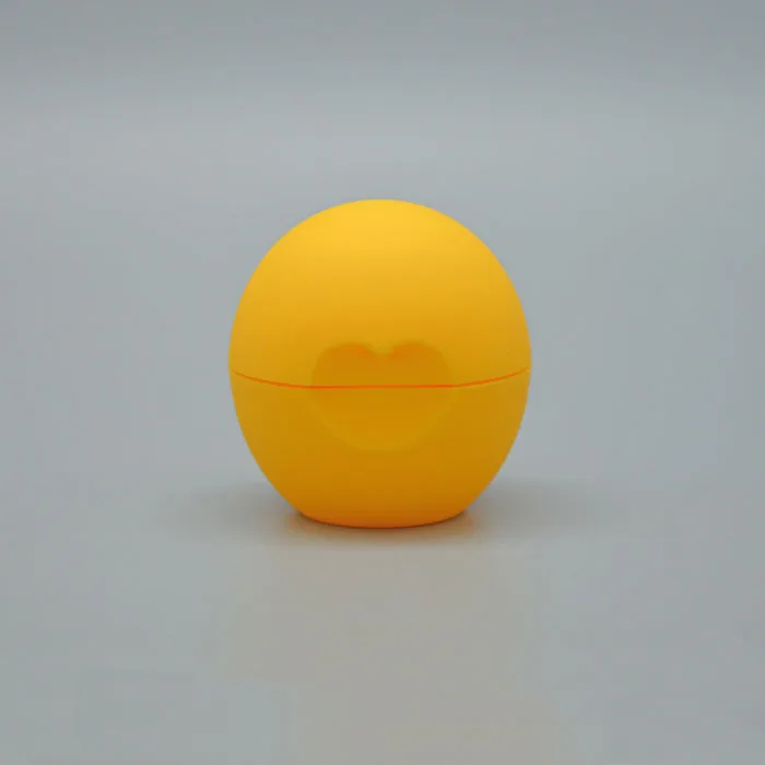 
Plastic Cosmetic container Custom empty round ball shaped mini cute round ball empty lip balm 