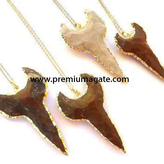 
Ожерелье с гальваническим покрытием наконечника зуба акулы: оптовая продажа ювелирных изделий 