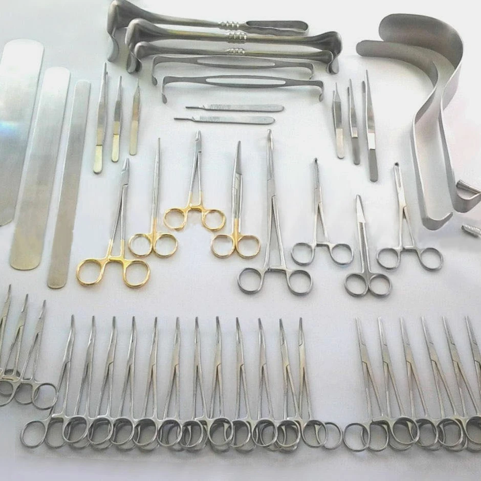 Basic Laparotomy / Abdominal Surgery Instruments Set of 104 Pieces Hot Sale  Surgery Instruments Set