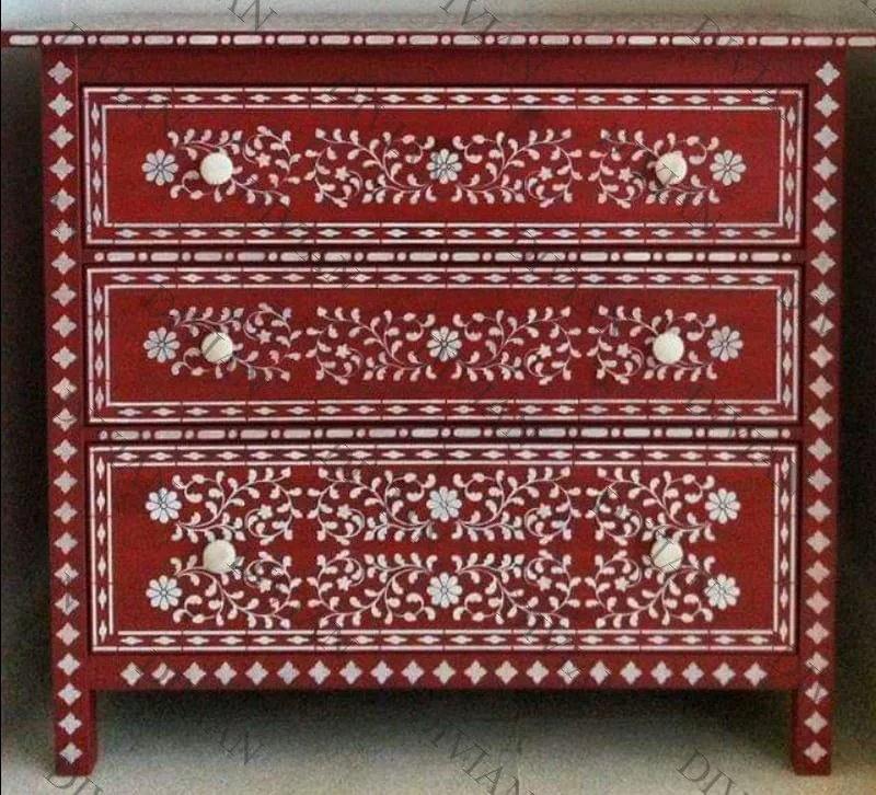 Home Chest Of Drawers Living Room Bone Inlay Furniture Best Quality Living Room Cabinet Wholesale Customized Chest For Home Deco
