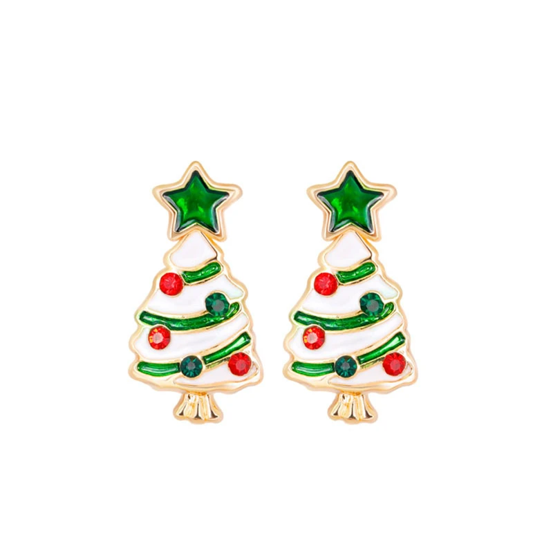 ROXI wholesale 2021 new styles meters cute trees christmas gifts for women stud earrings jewelry