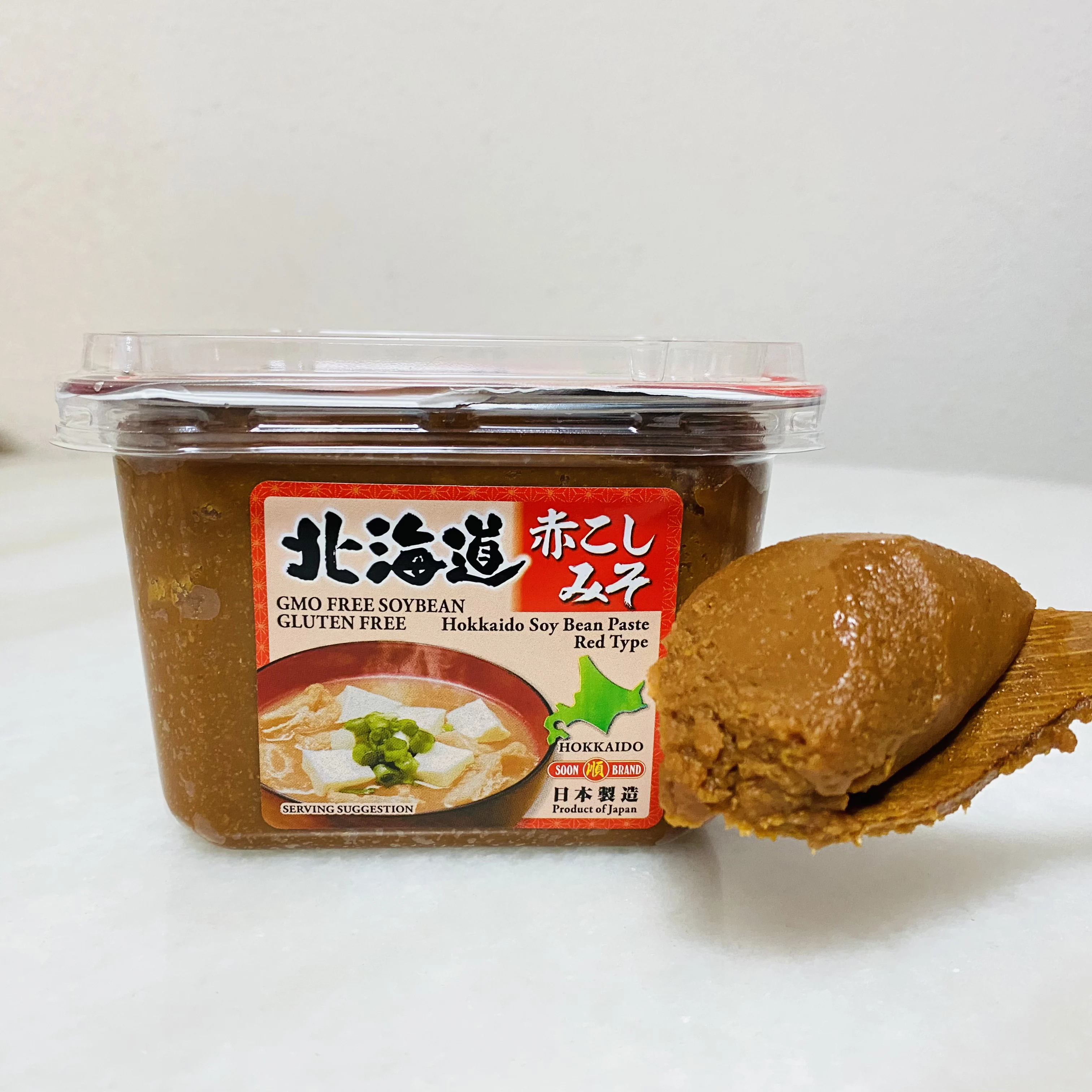 Оптовая продажа суп Miso из натуральной пасты высокое качество без глютена вскоре бренд Премиум Hokkaido Красный Тип сделано в Японии