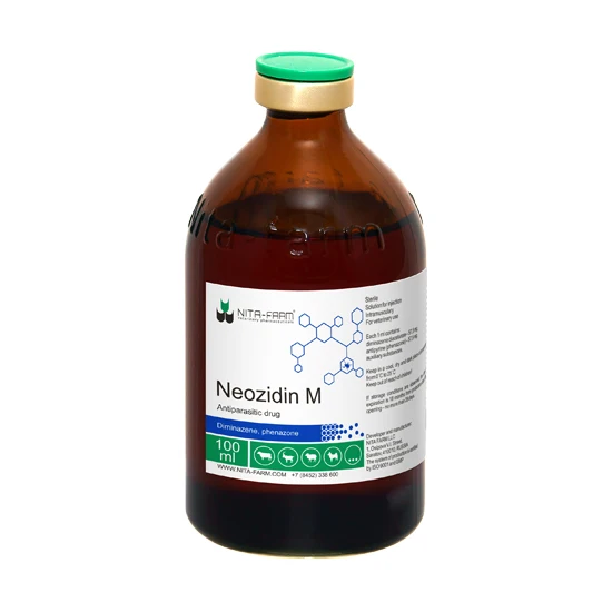 
Быстрый и доказанный антипаразитический раствор «неозидин М» от паразитов крови 