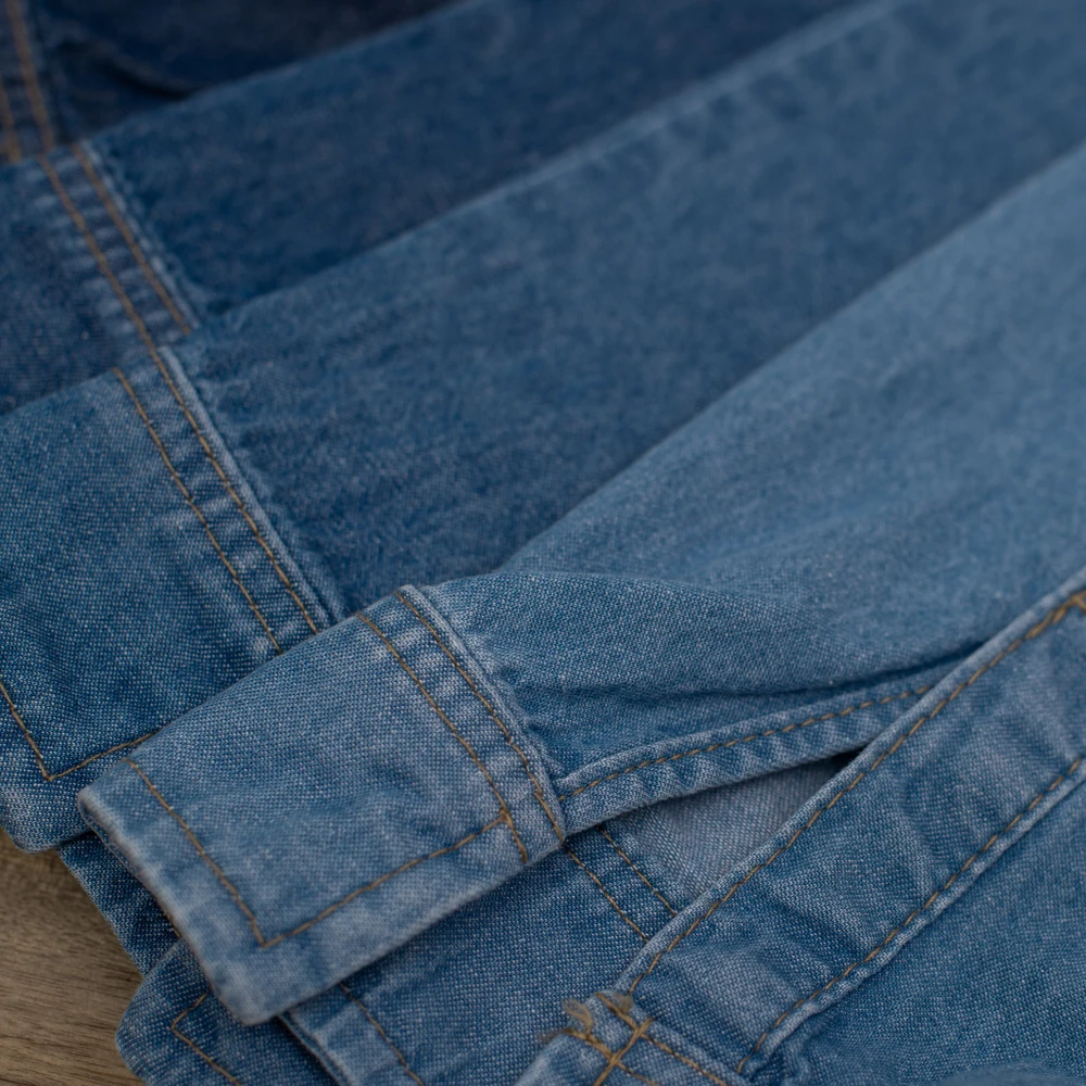 Оптовая продажа Полиэстеровая джинсовая ткань из Вьетнама