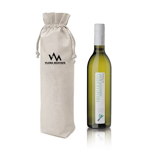 
Easy to Carry Cotton Alcohol Bottle Bag with Thread Tighten Lock 