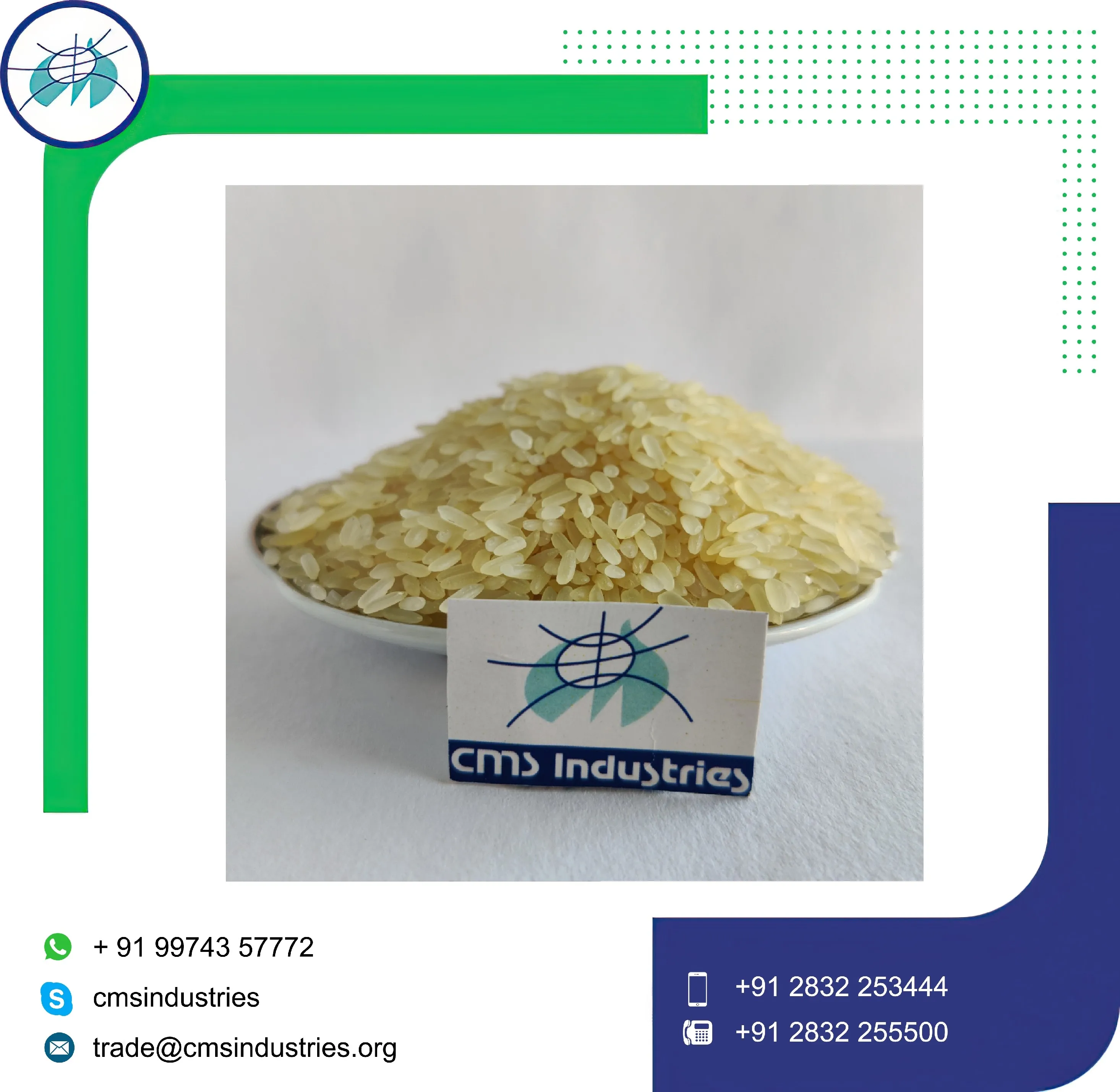 Обработка сломанного 5% ИК парваренного риса 64
