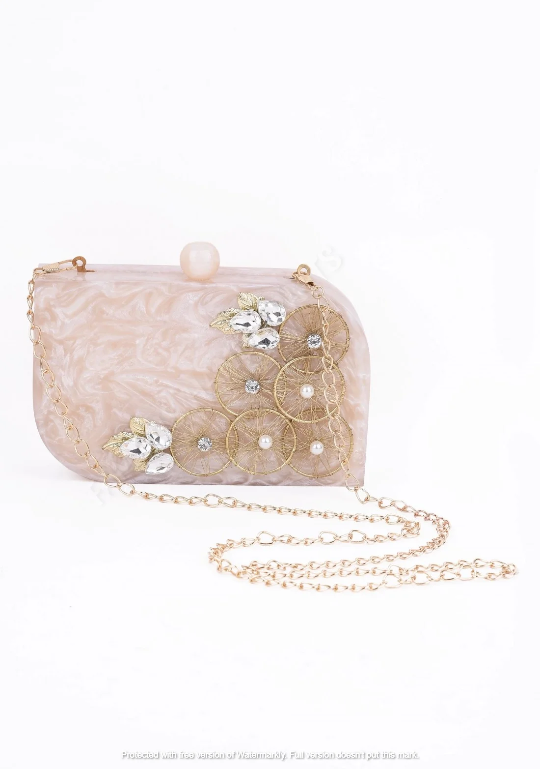 Винтажная вечерняя сумка-клатч из смолы