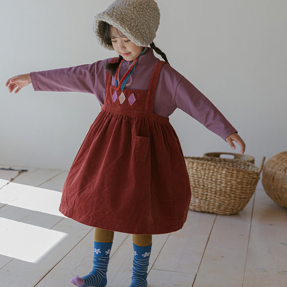 DE MARVI Kids Toddler Half turtleneck pola T-shirts Boys Girls Winter Fashion Wholesale Korean Manufacturer MADE IN KORE