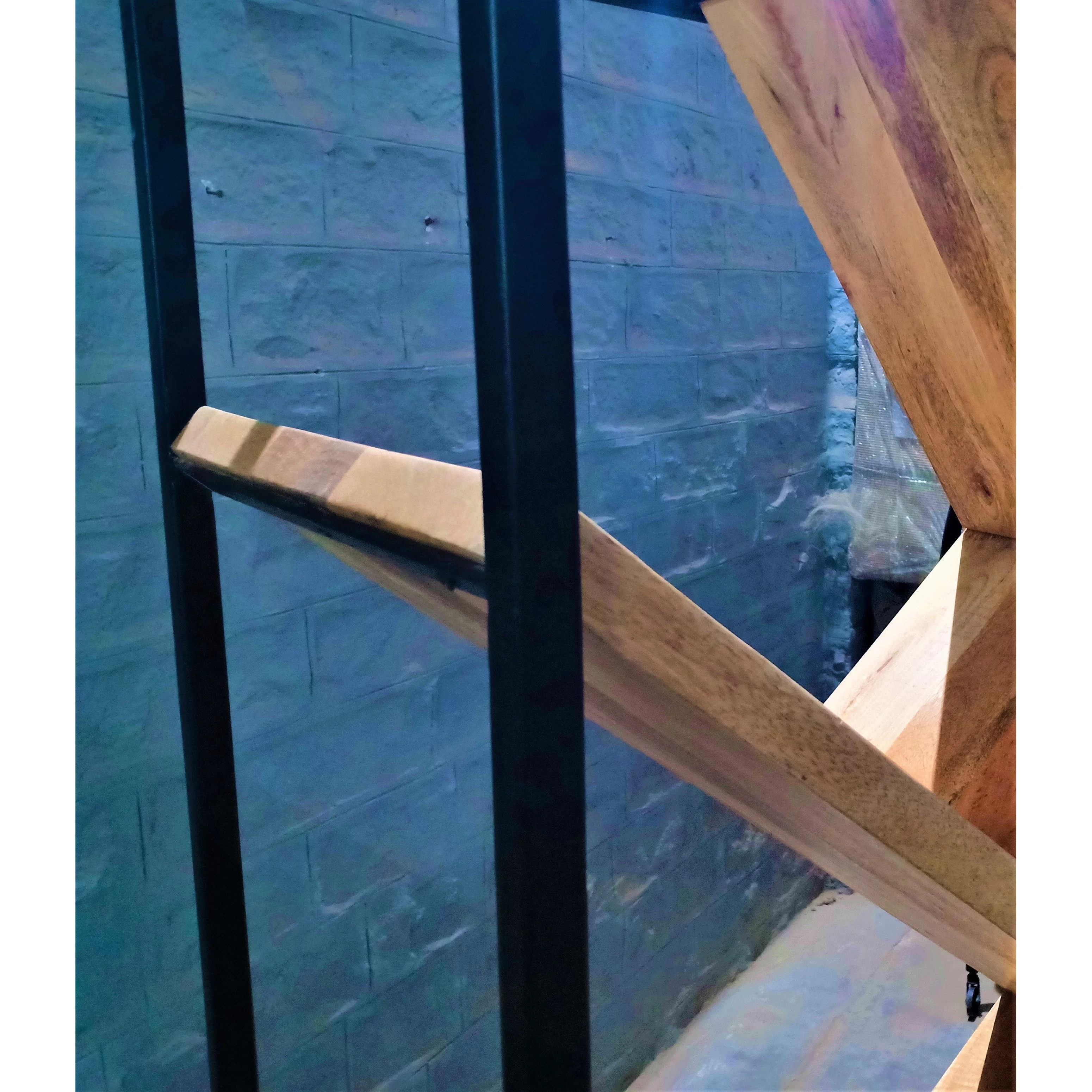 Antique Design Handmade Wood Bookshelf Industrial Style Home Furniture for Living Room