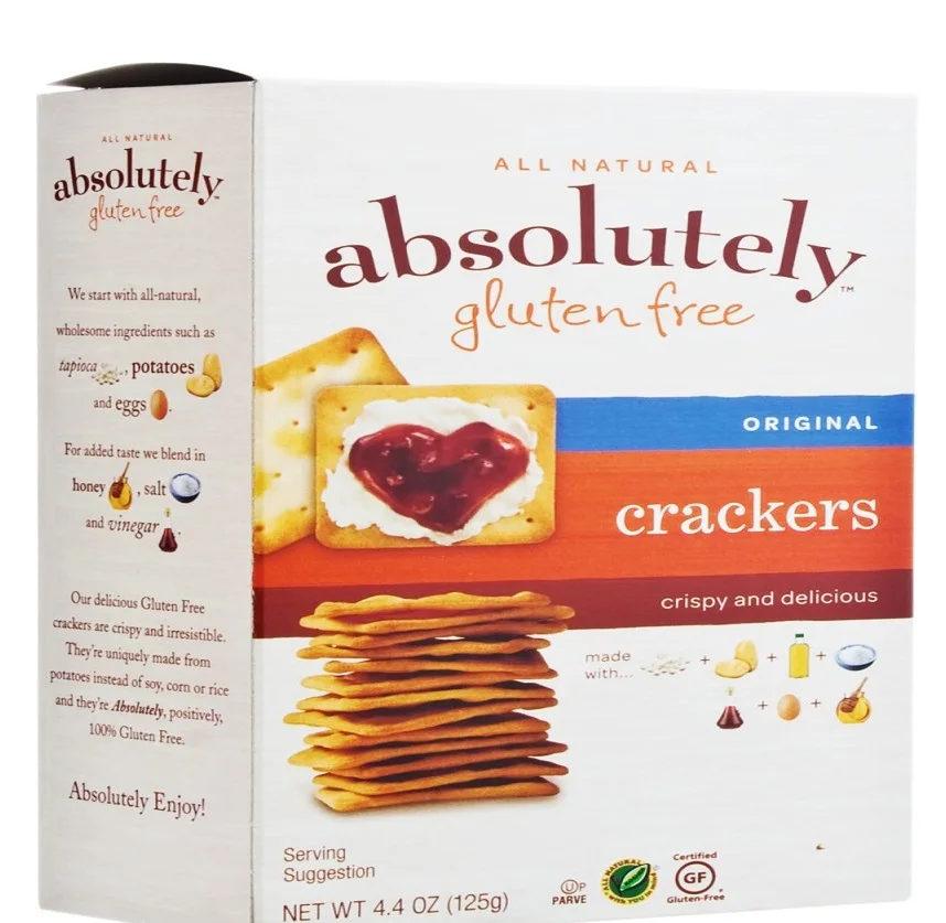 Quality rated Absolutely Gluten Free Crackers, Original