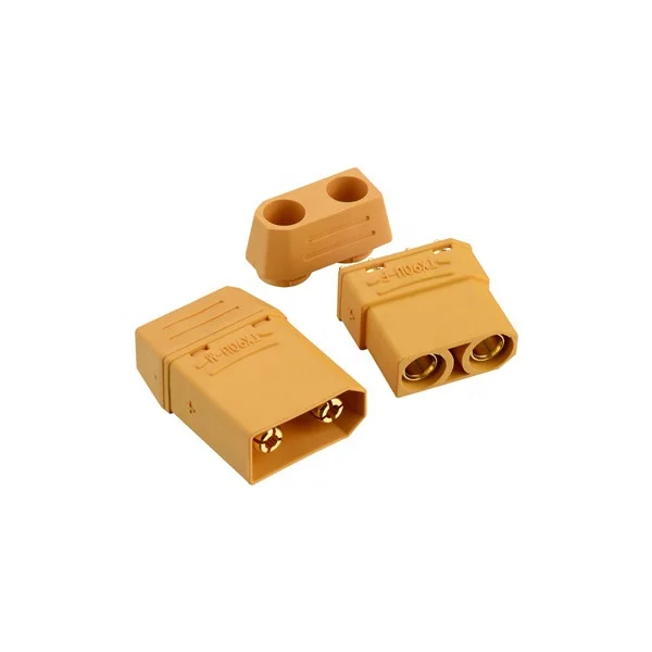 Factory whole sale XT60 XT90 XT30 connector high-temp nylon with gold-plated banana plug socket molded in