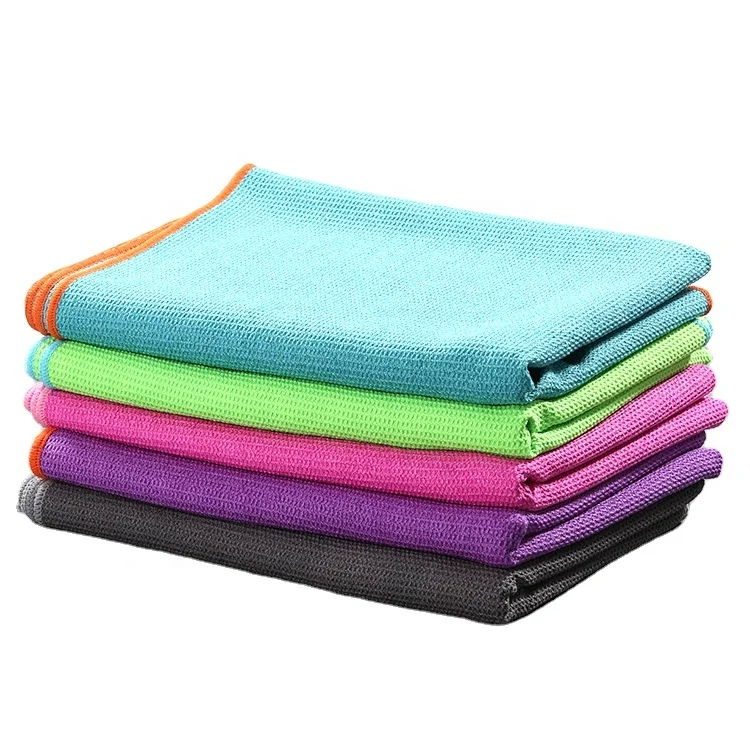 Вафельное полотенце для фитнеса и йоги с цифровым принтом